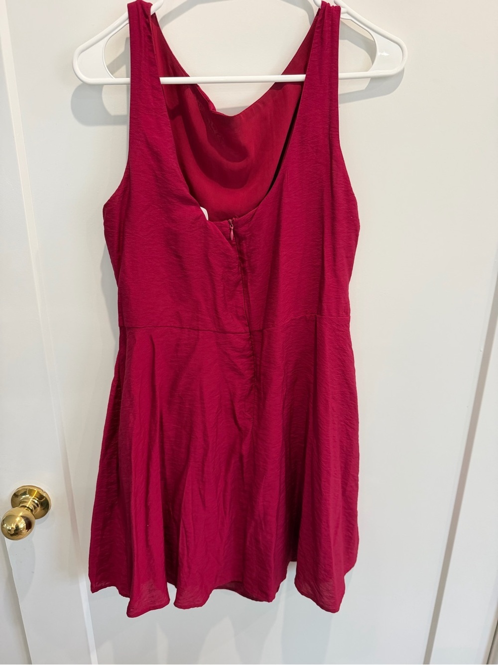 MANGO Red SHORT FLARED DRESS sz 6 NWT - Picture 3 of 8